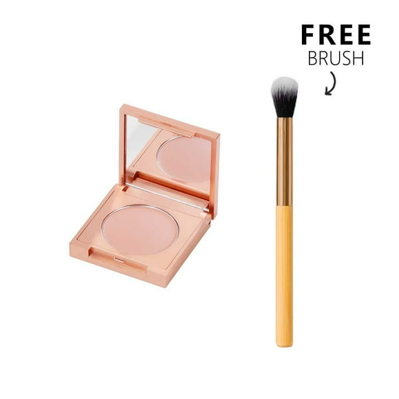 Colored Clay CC Undereye Corrector, Peach-Toned Corrector Stick, Under Eye Concealer Color Corrector for Dark Circles with Brush