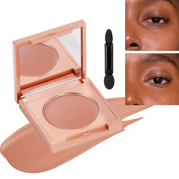 Colored Clay CC Undereye Corrector,Under Eye Concealer Under Eye Brightener with Brush,Moisturizing Oil Control High Coverage Concealer,Light Texture,Under Eye Corrector for Dark Circles,Redness Skin