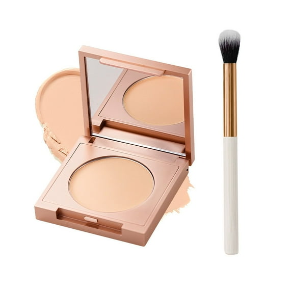 Colored Clay Undereye Corrector with Brush, Under Eye Brightener for Dark Circles, Conceal Brighten Hydrating Under Eye Skin, Skin Concealer Color Correcting for Women