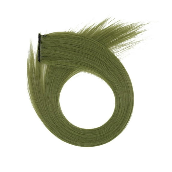 Colored Clip-In Hair Extensions - Rainbow Party Highlights, 21.73 Inch Straight Synthetic Hair, Heat-Resistant Fiber, Instant Color, Party, Cosplay, Halloween, Daily Wear, Christmas, Thanksgiving We