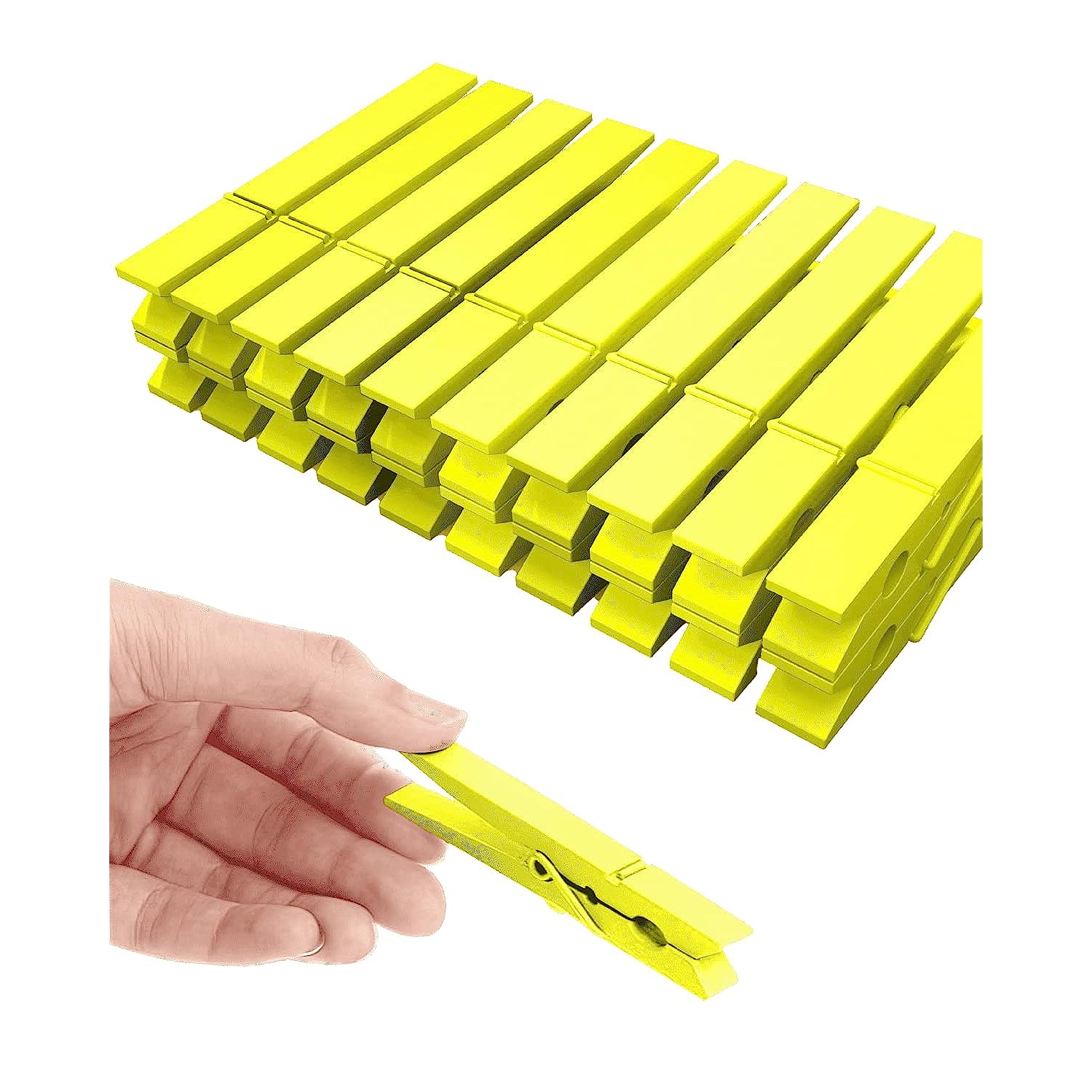 Colored Clothespins, Colorful Clothes Pins Wooden Clips Rainbow Colors