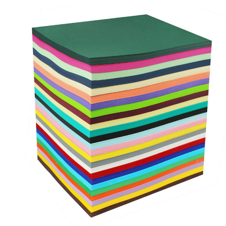 500 Sheets Construction Paper Color Paper for Crafts Folding