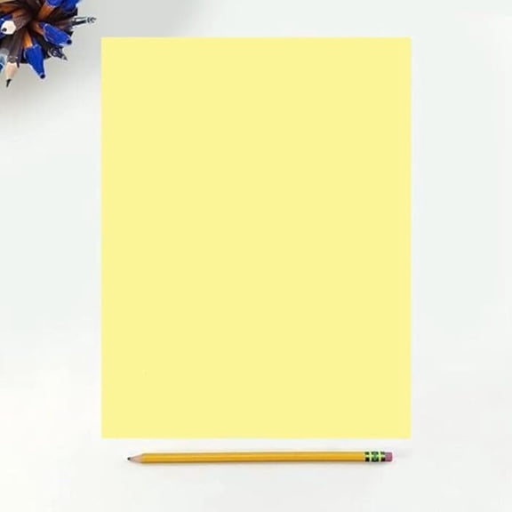 Colored Copy Paper, 20 8.5 X 11, 500 Sheets (Canary)