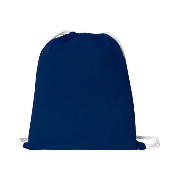 Colored Cotton Drawstring with White Cord, Navy, Red & Black - 200 Per Pack - Case of 200
