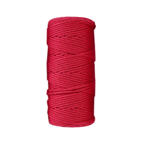 Colored Cotton Thread Rope Handmade DIY Thread Rope Binding Beam Mouth Rope Woolen Needle,A,Cotton