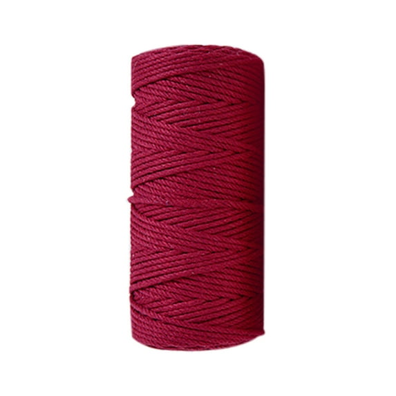 Colored Cotton Thread Rope Handmade DIY Thread Rope Binding Beam Mouth Rope Woolen Needle,B,Cotton
