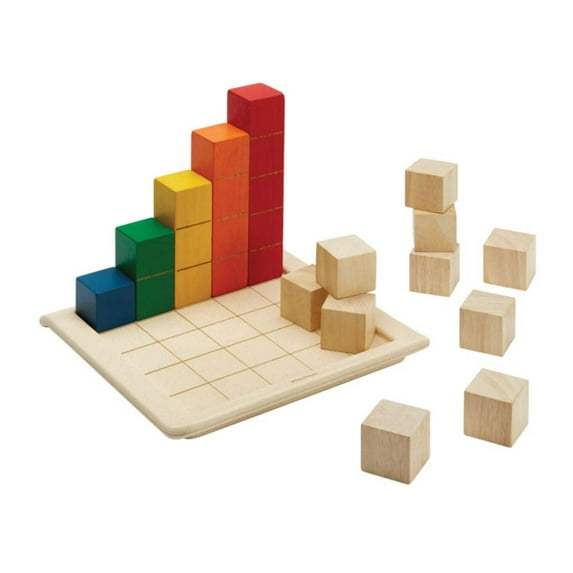 PlanToys Colored Counting Blocks - Unit Plus