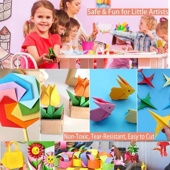 Colored Craft Paper, 1 Sheet Construction Paper For Arts And Crafts, Thin Copy Paper For School Preschool Classroom Drawing (Yellow)