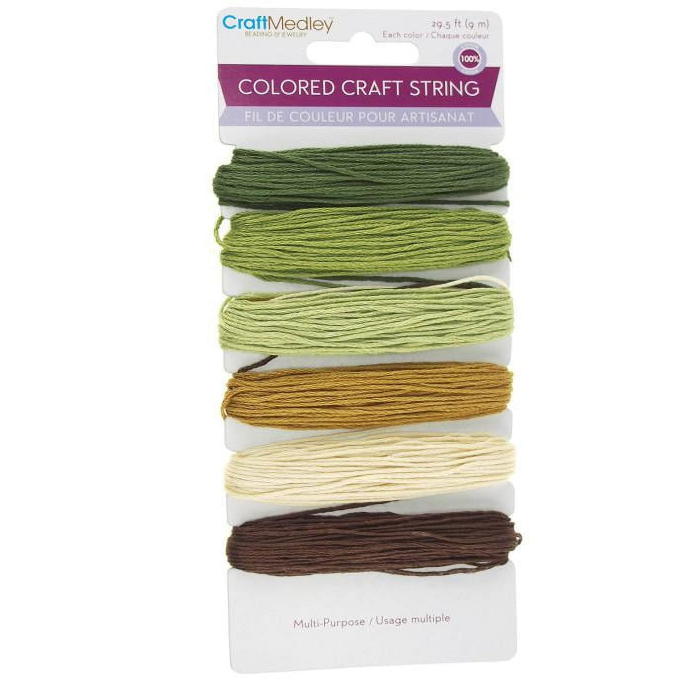 Colored Craft Thread String, Nature, 29.5-feet - Walmart.com
