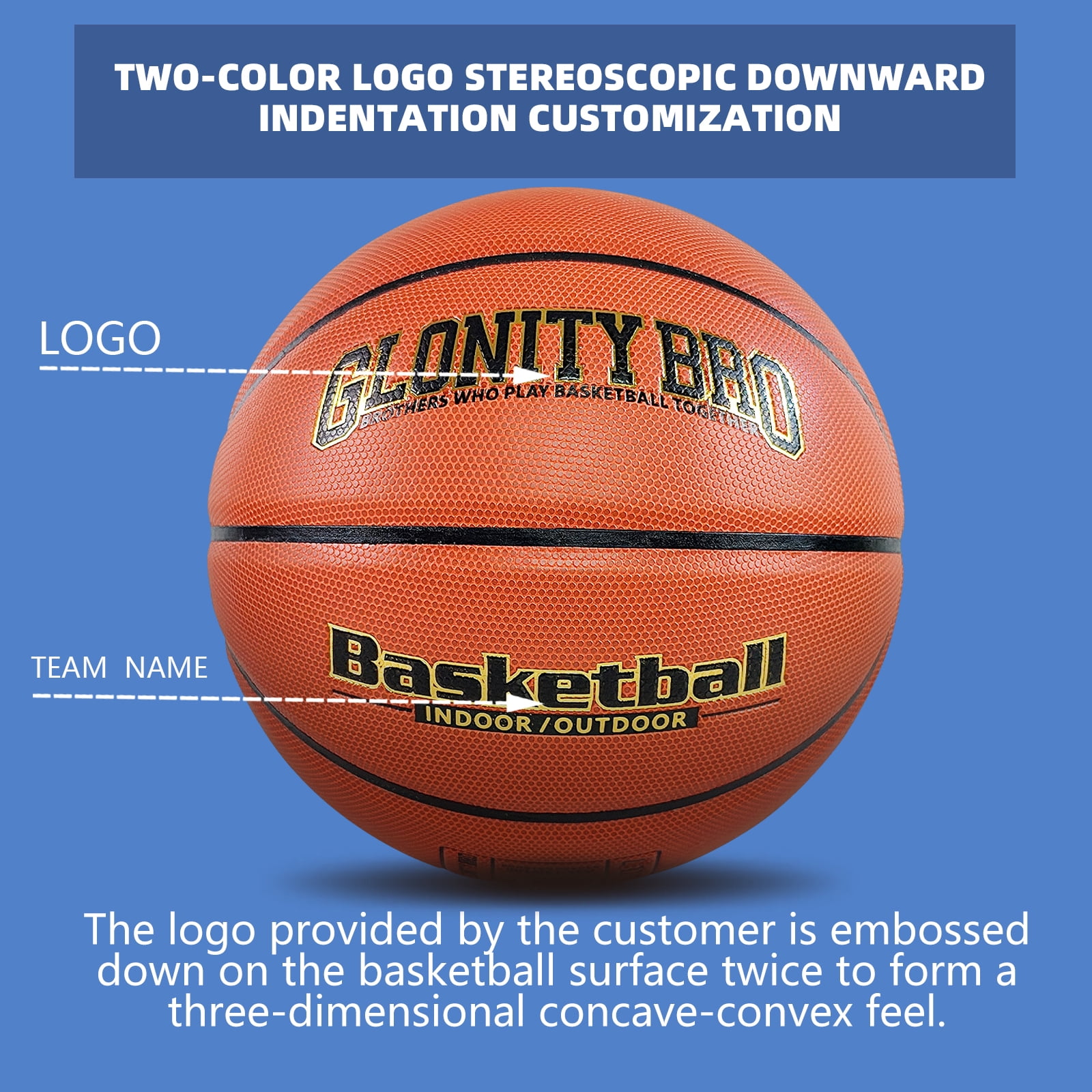 Colored Custom Pu Basketball Standard Size 7/6/5 Men's And Women's Training Team Ball In&Outdoor Competition Durable Basketball