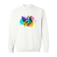 thumbnail image 1 of Colored Dog Design Sweatshirt Women -Image by Shutterstock, Female Large, 1 of 4