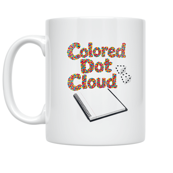 Colored Dot Cloud Design - Statistics Teacher - 11 oz Ceramic Coffee Mug