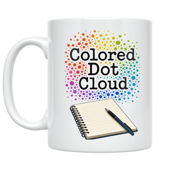 Colored Dot Cloud Design - Statistics Teacher - 11 oz Ceramic Coffee Mug