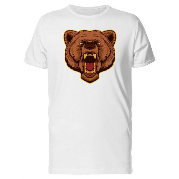 Colored Drawing Of A Bear T-Shirt Men -Image by Shutterstock, Male Large
