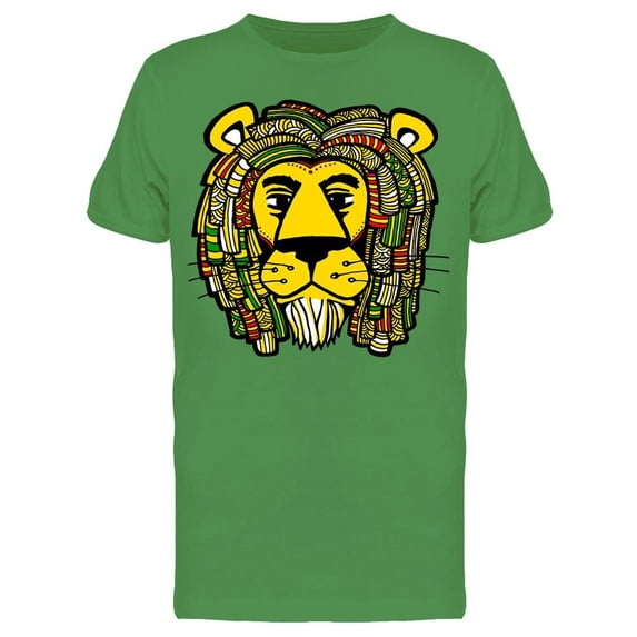 Colored Dreadlocks Lion Cool Tee Men's -Image by Shutterstock