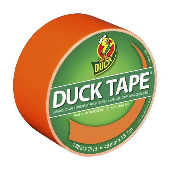 Colored Duct Tape, 3" Core, 1.88" X 15 Yds, Neon Orange | Bundle of 5