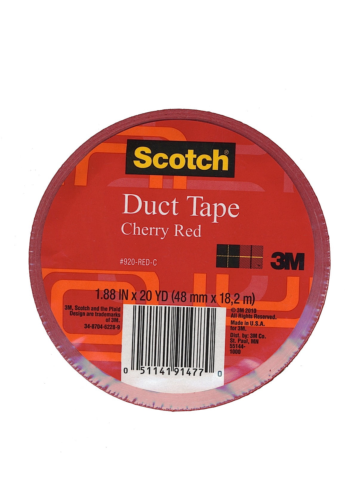 Colored Duct Tape red, 1.88 in. x 20 yd. roll (pack of 6)