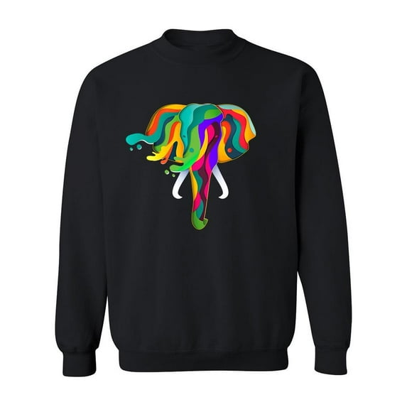 Colored Elephant  Sweatshirt Men -Image by Shutterstock, Male Medium