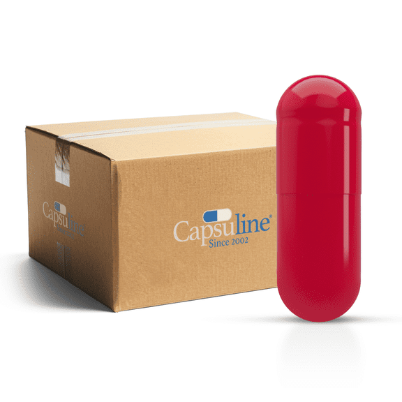 Colored Empty Gelatin Capsules Size 00 (Box of 75,000)