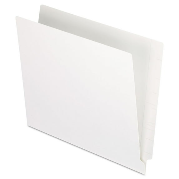 Pendaflex, PFXH110DW, Color End Tab Folders, 100 / Box, White
