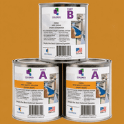 Colored Epoxies Safety Yellow Epoxy Resin and Hardener Kit, 21 Mix Ratio, Garage Coatings, Flake Floors, Metallic Epoxy Flooring, Safety Yellow, 3 Quart Kit