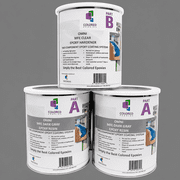 Colored Epoxies Dark Gray Epoxy Resin and Hardener Kit, 2:1 Mix Ratio, Garage Coatings, Flake Floors, Metallic Epoxy Flooring, Dark Gray, 3 Gallon Kit