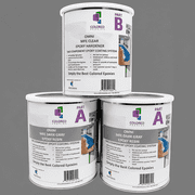 Colored Epoxies Dark Gray Epoxy Resin and Hardener Kit, 21 Mix Ratio, Garage Coatings, Flake Floors, Metallic Epoxy Flooring, Dark Gray, 3 Gallon Kit