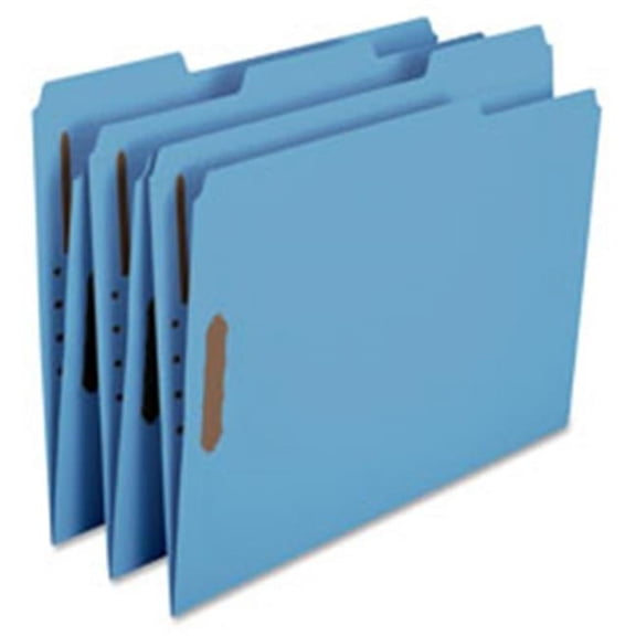 Colored Fastener File Folders - White