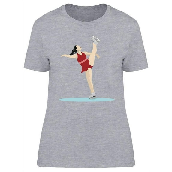 Colored Figure Skating Design T-Shirt Women -Image by Shutterstock, Female x-Large