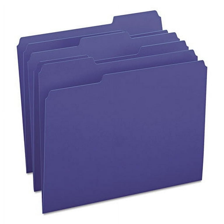 Colored File Folders, 1/3-Cut Tabs: Assorted, Letter Size, 0.75 Colored File Folders, 1/3-Cut Tabs: Assorted, Letter Size, 0.75
