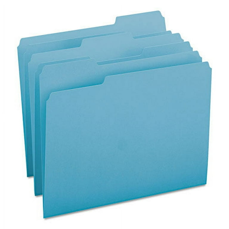 Colored File Folders, 1/3-Cut Tabs: Assorted, Letter Size, 0.75 Colored File Folders, 1/3-Cut Tabs: Assorted, Letter Size, 0.75