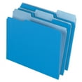 thumbnail image 1 of "Colored File Folders, 1/3-Cut Tabs, Letter Size, Blue/light Blue, 100/box | Bundle of 5 Boxes", 1 of 7
