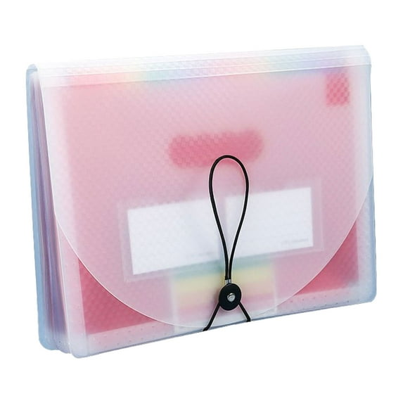 Colored File Folders, Expanding File Folder with Tags and Closure for Classroom, Home, Office and Travel Use, 33*24cm - white