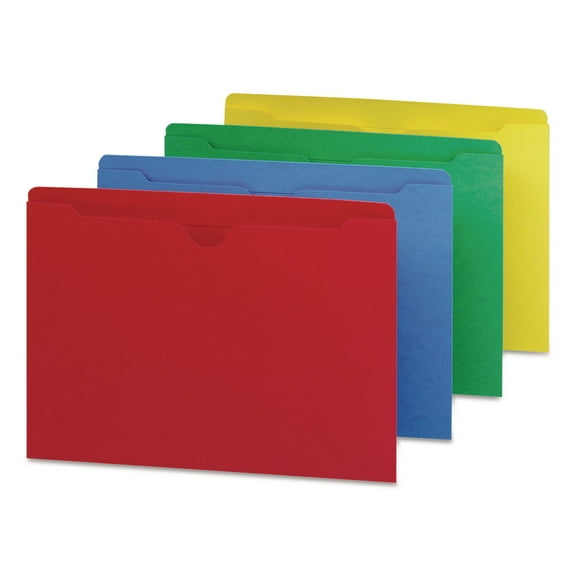 Smead File Jacket,Flat,Assorted,PK100 75613