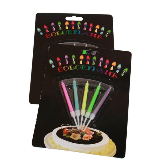 Colored Flame Candles Birthday Candles Party Cake Candles Cool And Good-looking