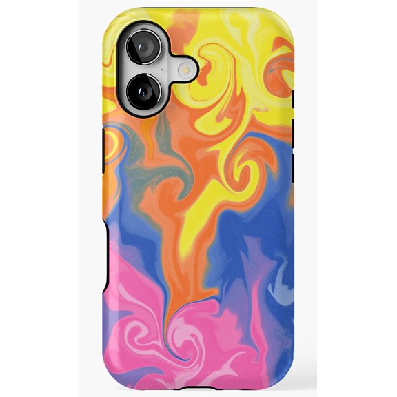 Colored Flames Retro Fire Graphic Phone Case for iPhone 11 12 13 14 15 16 17 Pro Max