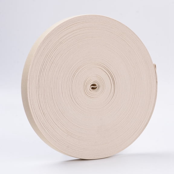Colored Flat Elastic Rubber Band Webbing Garment Sewing Accessories WhiteSmoke 25mm about 43.74 yards(40m)/roll