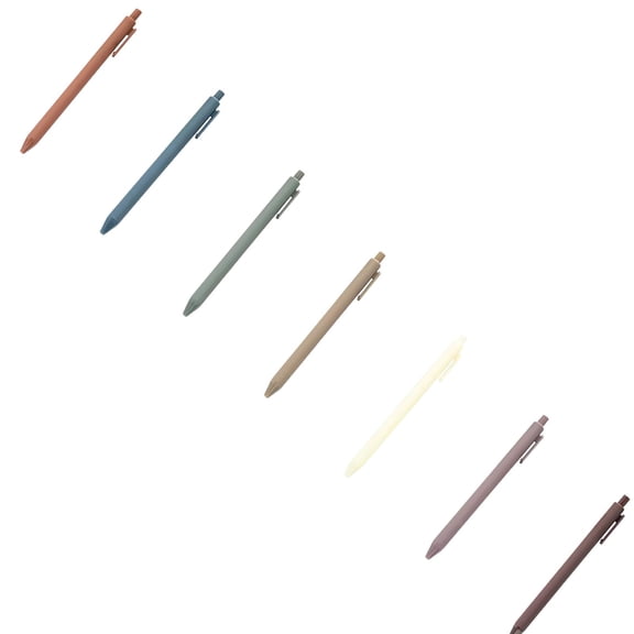 Colored Gel Pens, 7 Pcs Retractable Pastel Ink Colors, Cute Pens 1 mm Fine Point Quick Drying for Writing Drawing Journaling Note Taking Study Office Home,7 Colors,14x1cm