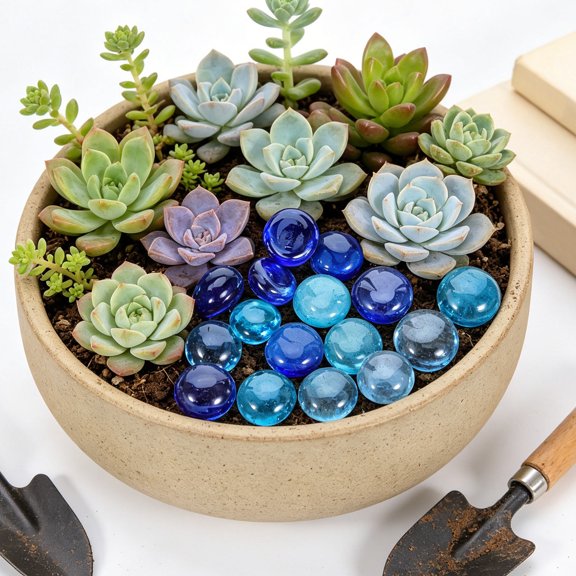 Colored Glass Decorative Stones Vase Filler Beads for Floral Decor and Craft Projects