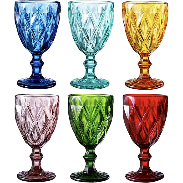 https://i5.walmartimages.com/seo/Colored-Glass-Drinkware-9-5-Ounce-Water-Glasses-Multi-Color-Diamond-Pattern-Set-of-6_7cac1fe4-e3a4-404e-8192-14d1c4f3a027.247a3e5346effa51d1855f203f4b3caf.jpeg?odnHeight=768&odnWidth=768&odnBg=FFFFFF