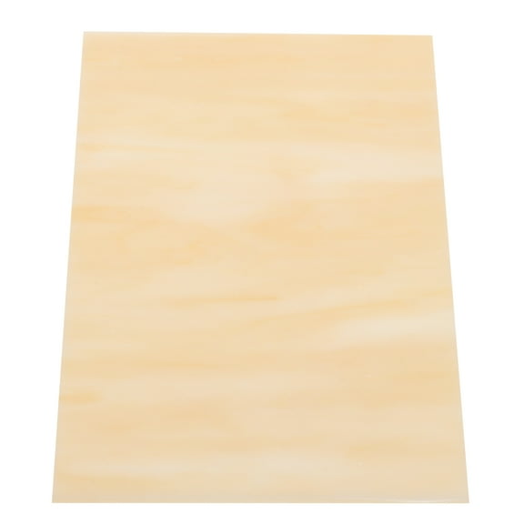 FENGGUIQU Beige Stained Glass Sheets for DIY Crafts Vase Making and Home Decor