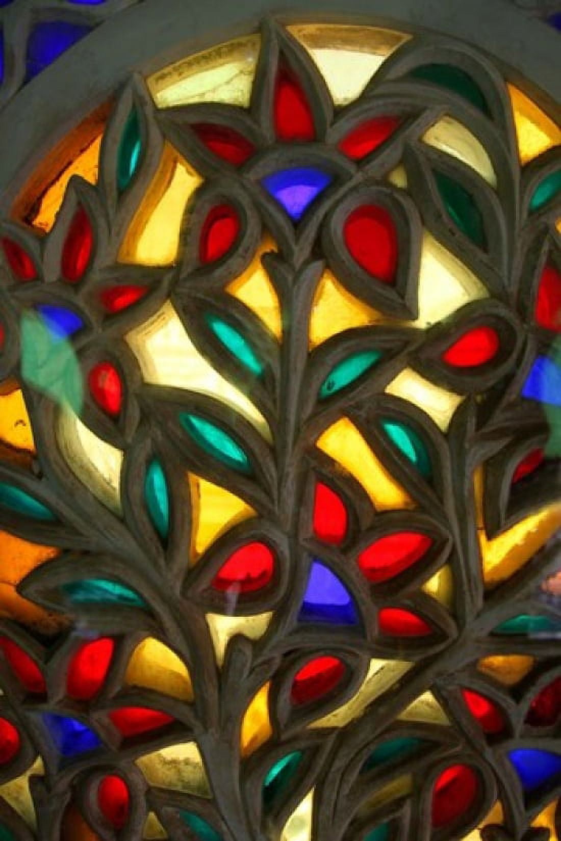 Colored Glass Windows of Udaipur City Palace Udaipur India Canvas Art - Kymri Wilt DanitaDelimont (19 x 29)