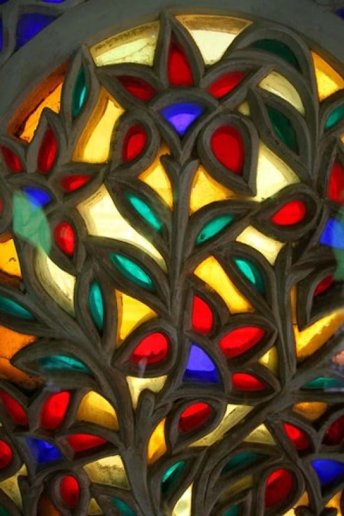 Colored Glass Windows of Udaipur City Palace Udaipur India Canvas Art - Kymri Wilt DanitaDelimont (24 x 36)