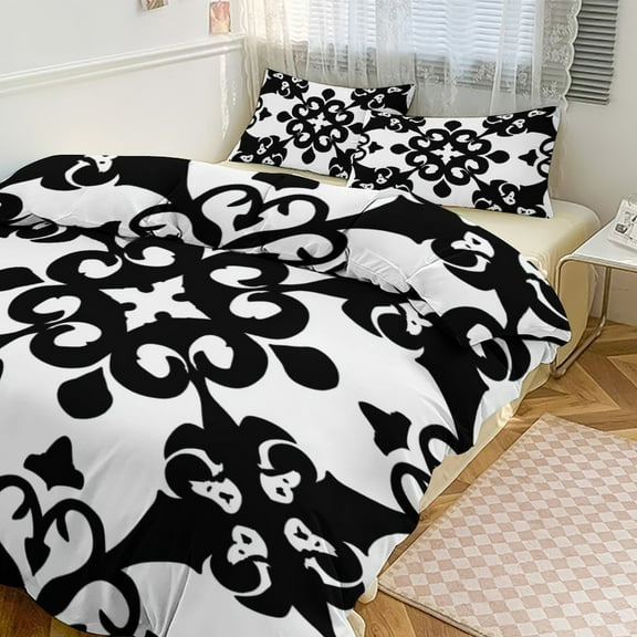 Colored Grid Geometry Bedding Sets Twin Duvet Cover 3 Piece Cute Bed Set for Boys Girls Kid