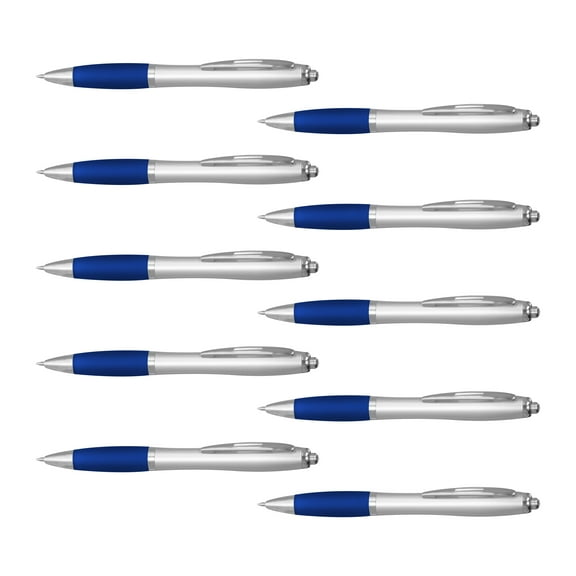 Colored Grip Gel Pens - 10 pack - Customizable Text, Logo - BlueBI