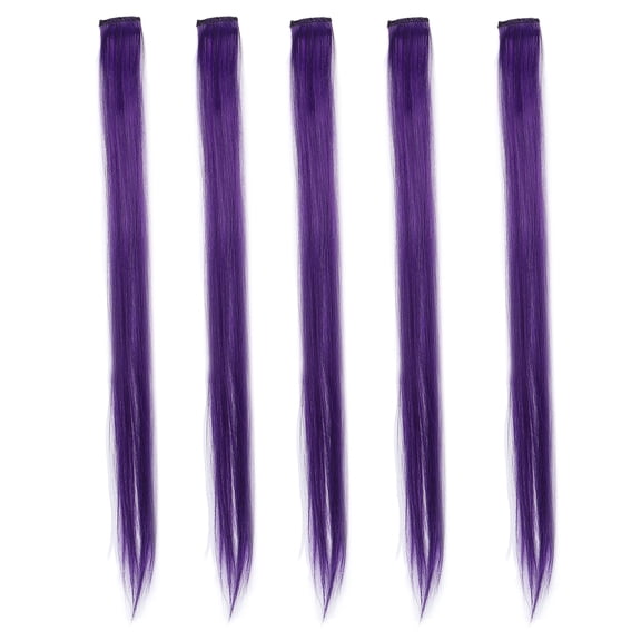 Colored Hair Clip,  Straight Breathable Hair Extension Clip Highlights  For  White,Purple,Pink Purple And Grey,Gold