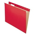 thumbnail image 1 of Colored Hanging Folders, Letter Size, 1/5-Cut Tab, Red, 25/box | Bundle of 2 Boxes, 1 of 5