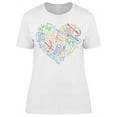thumbnail image 1 of Colored Heart Doodle Instruments T-Shirt Women -Image by Shutterstock, Female x-Large, 1 of 2