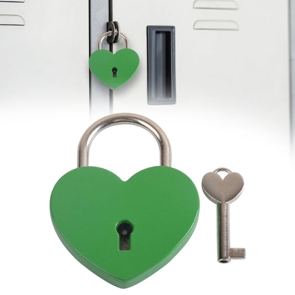 Colored Heart Shaped Padlock, Mini Love Locks with Keys, Small Decorative Padlock, Heart Lock Set, for Diary, Jewelry Box, Luggage, Wedding, Valentine's Day, Cute Padlock