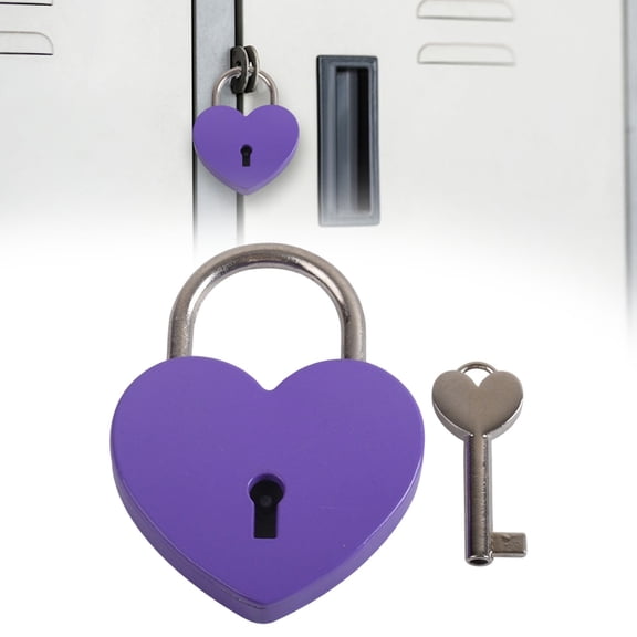 Colored Heart Shaped Padlock, Mini Love Locks with Keys, Small Decorative Padlock, Heart Lock Set, for Diary, Jewelry Box, Luggage, Wedding, Valentine's Day, Cute Padlock